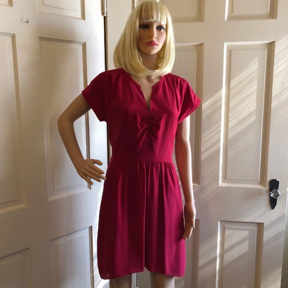 Madewell Fable Silk Dress, Sz 4 - Picture 2 of 4